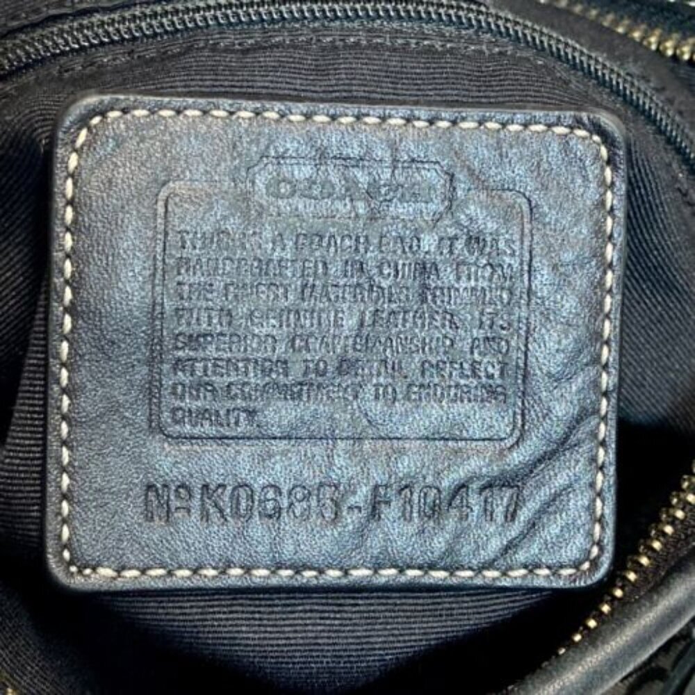 Coach Mini Signature Jacquard Leather Convertible Crossbody Shoulder Bag F10417 - Picture 13 of 14